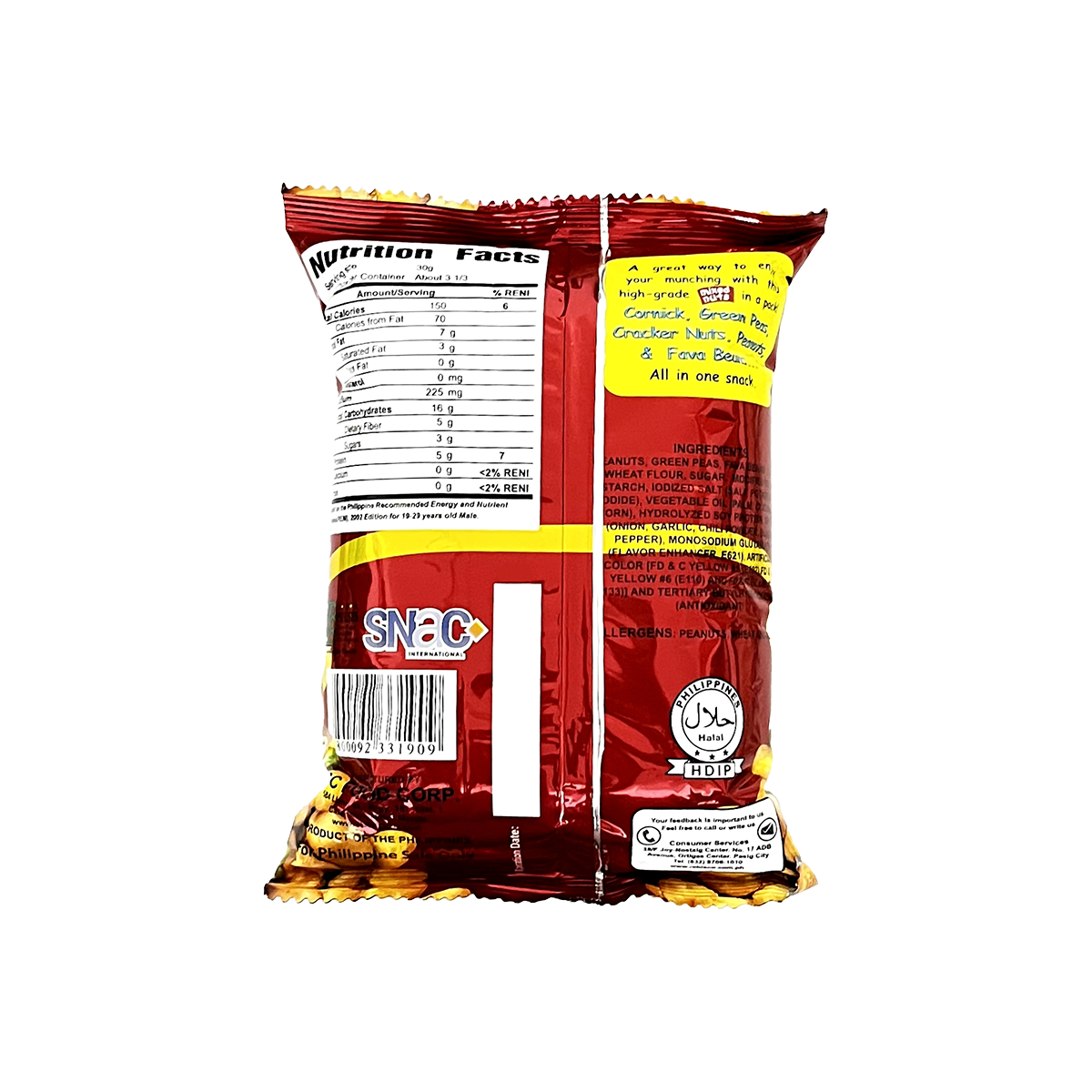 آجیل هندی دینگ دونگ طعم تند و آتشین - Ding Dong Mixed Nuts Hot & Spicy ۱۰۰ گرمی - Image 2