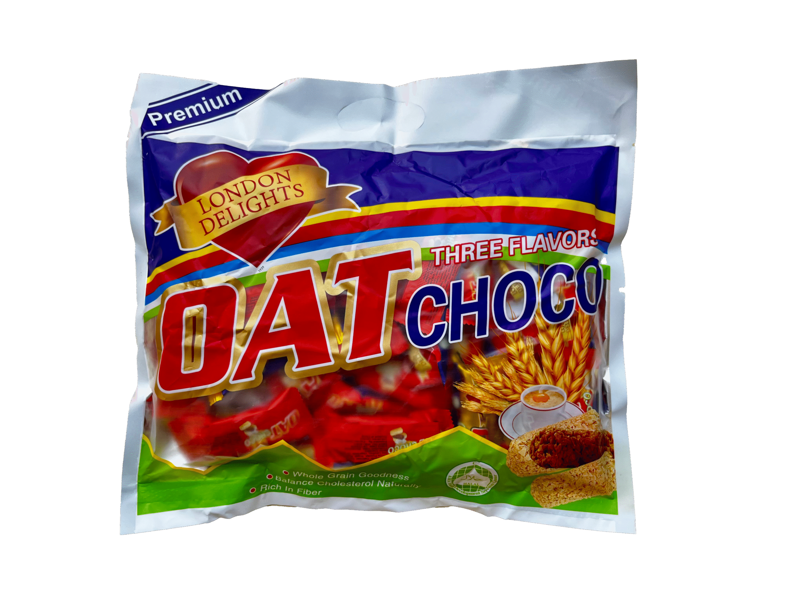 Oat Choco 400g Premium London Delights Three Flavors – اسنک جو دوسر شکلاتی اوت چوکو سه طعمه